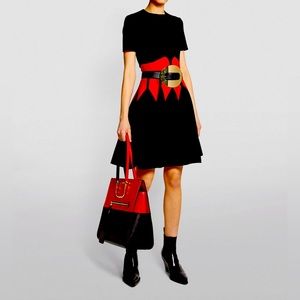 Alexander McQueen colour-block skater-style dress